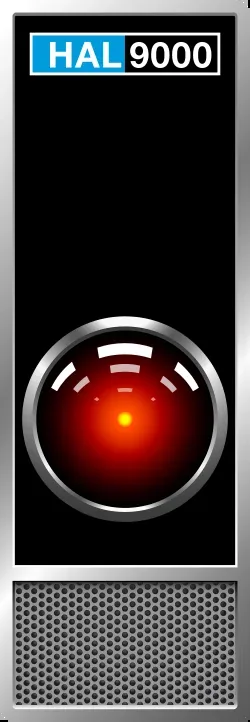 Illustration of HAL 9000, the artificial intelligence from 2001: A Space Odyssey