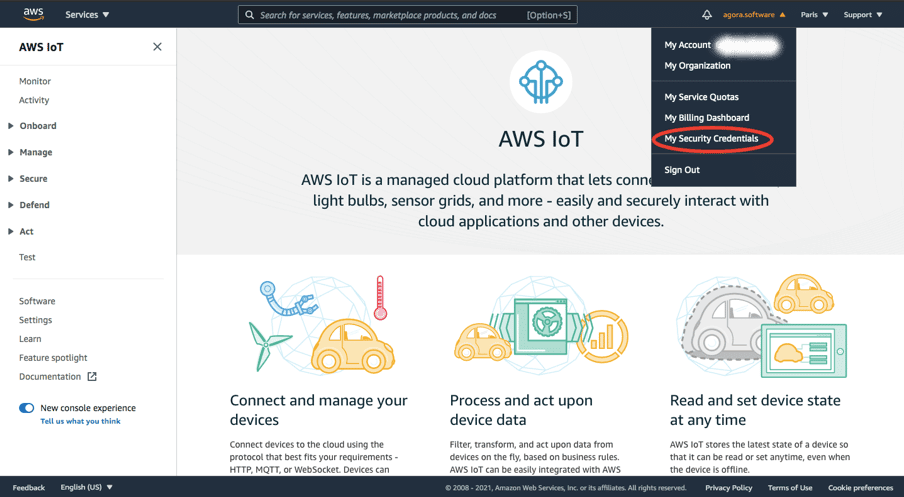 AWS : My security credentials